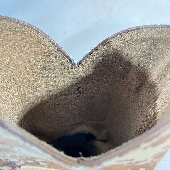 Ariat Kid's Boots Western Patriot Sand Storm Camo American Flag Mocha Suede 5 - Picture 14 of 16